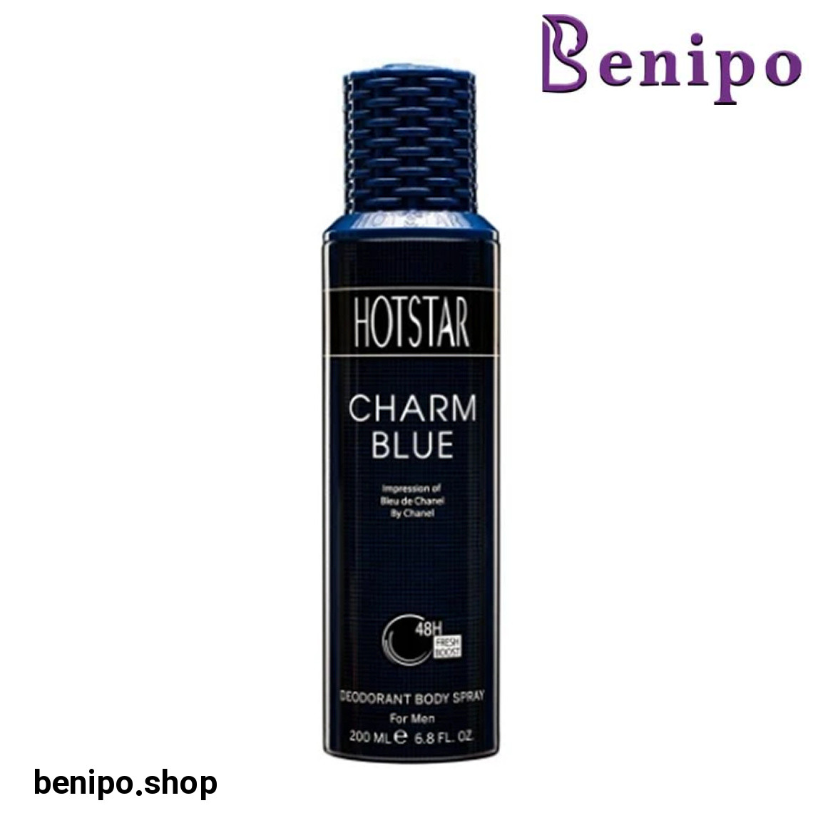 اسپری دئودورانت مردانه مدل Charm Blue حجم 200 میلی لیتر