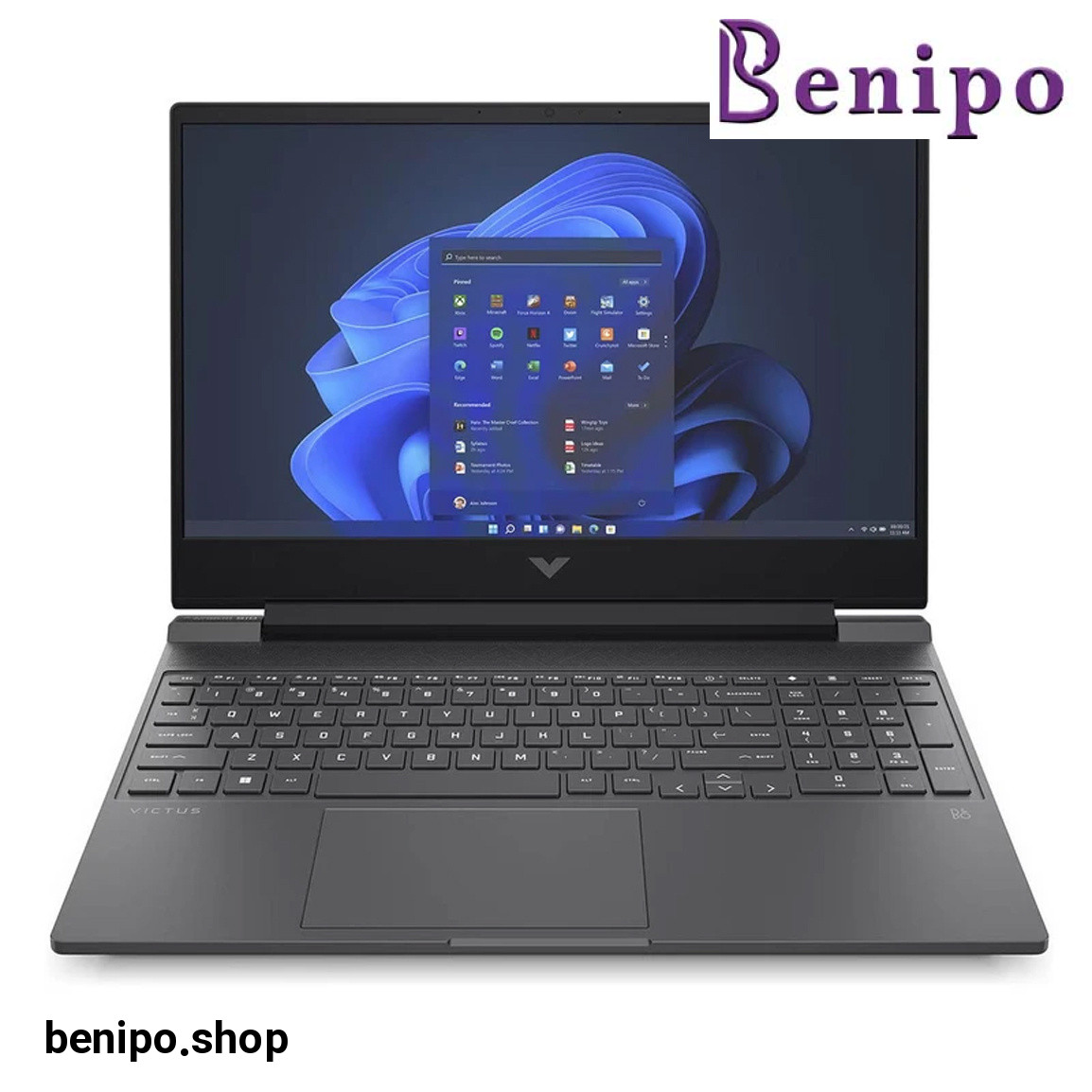 لپ تاپ 15.6 اینچی مدل VICTUS 15 FA0033dx-i5 12450H-8GB-DDR4-4200MHz-512GB SSD-RTX3050GDDR6 4GB-FHD