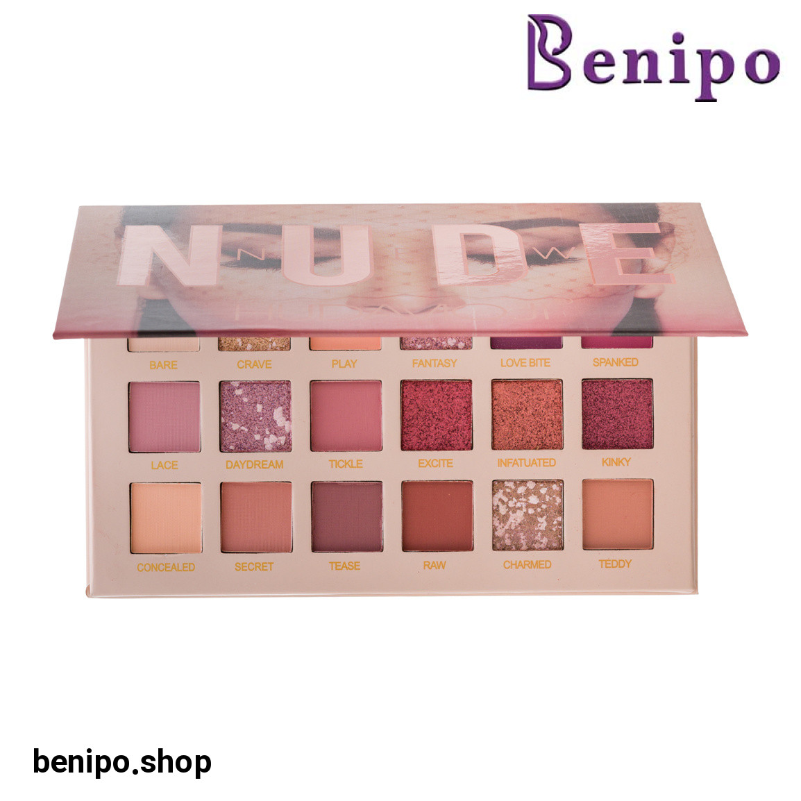 پالت سایه چشم 18 رنگ مدل Nude