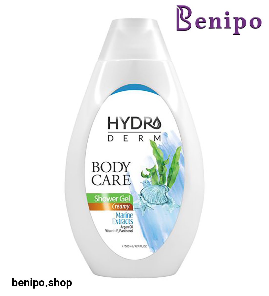 شامپو بدن کرمی هیدرودرم با رایحه عصاره های دریایی حجم 500 میل