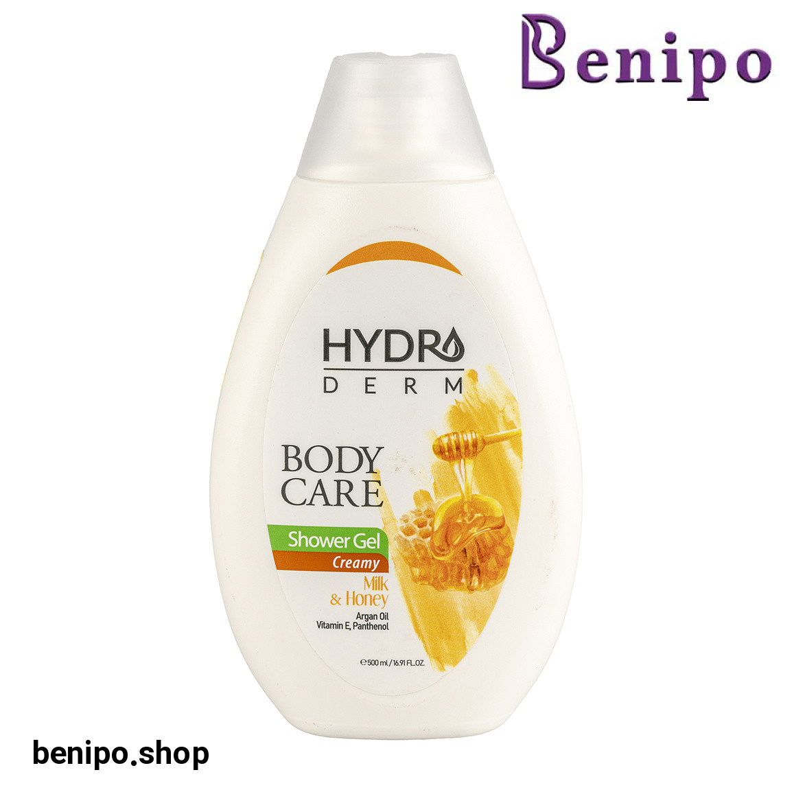 شامپو بدن کرمی با رایحه شیر و عسل حجم 500 میل