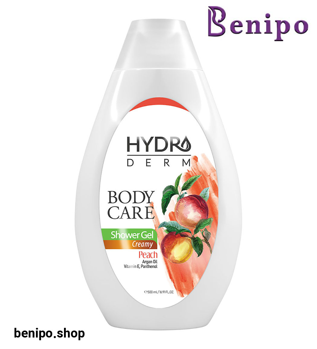 شامپو بدن کرمی با رایحه هلو و روغن آرگان حجم 500 میل