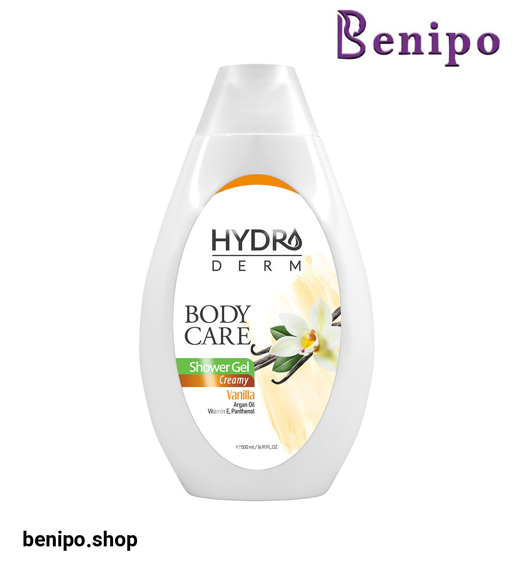 شامپو بدن کرمی با رایحه وانیل و روغن آرگان حجم 500 میل