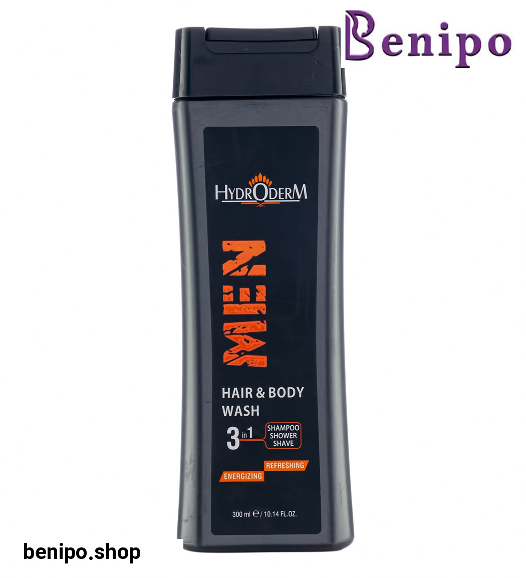 شامپو سر و بدن و اصلاح صورت آقایان با رایحه انرژی بخش 300میل