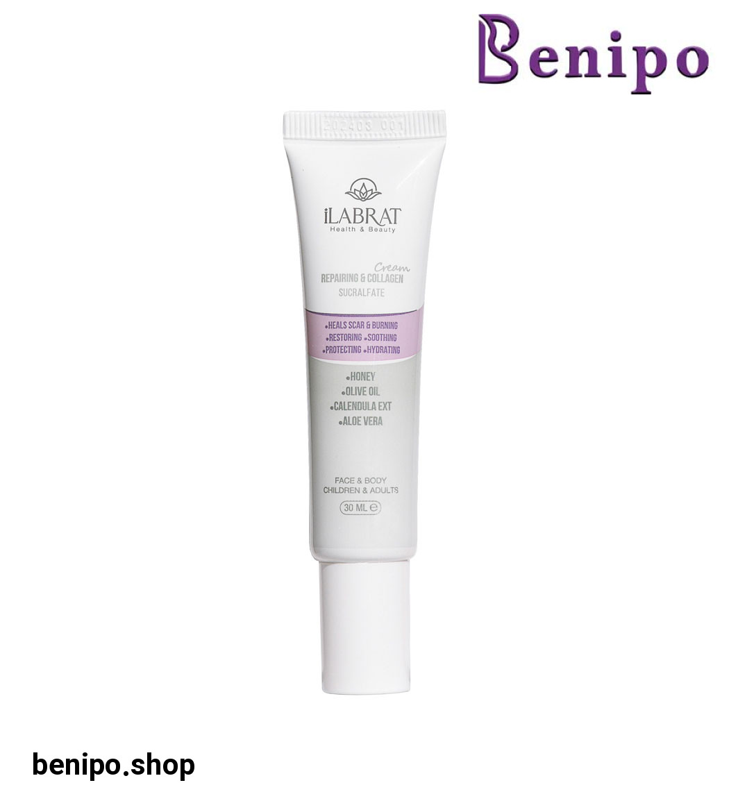 کرم ترمیم کننده و کلاژن ساز صورت و بدن مدل Sucralfate حجم 30 میلی لیتر