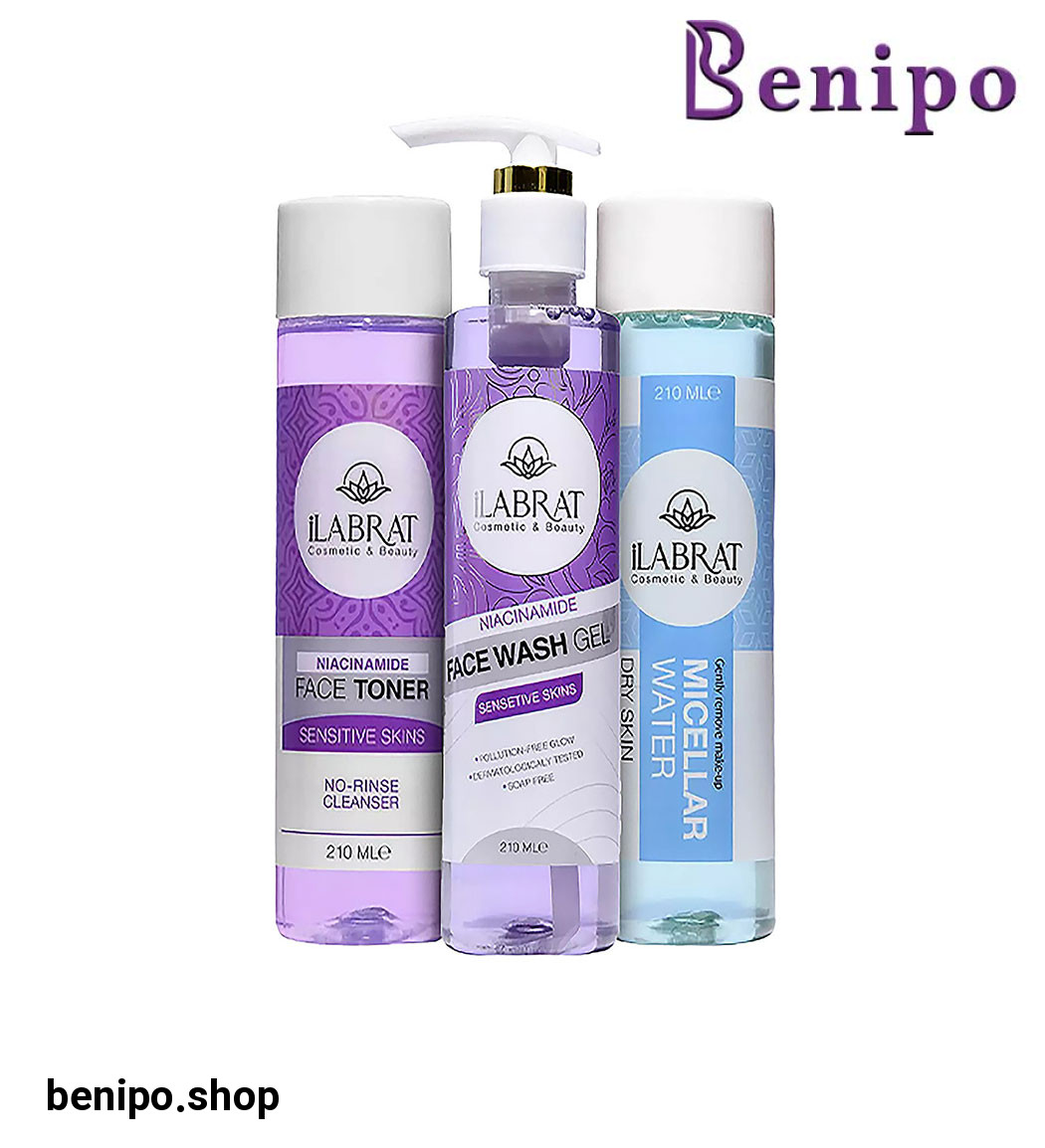 روتین 3 عددی شستشو صورت مدل پوست حساس