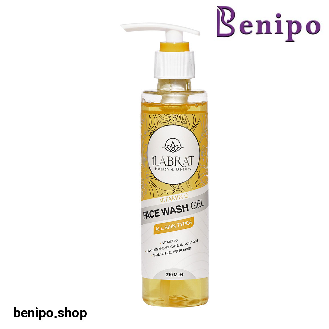 فیس واش ژلی ویتامین سی مناسب برای انواع پوست 210میل
