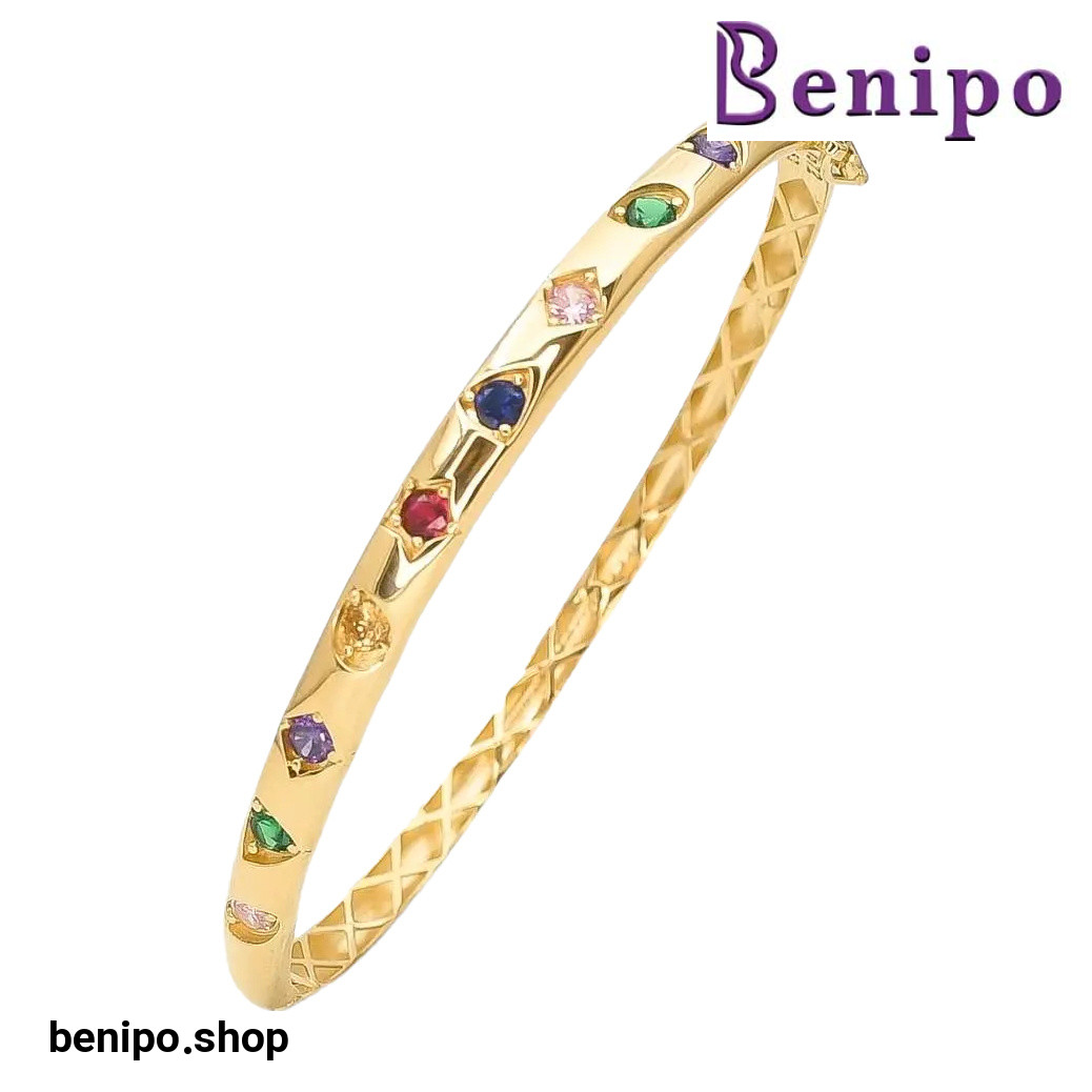 بنگل طلا 18 عیار مدل پاملاتو