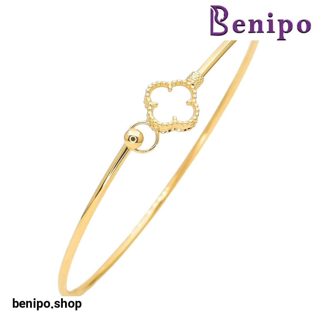 بنگل طلا 18 عیار مدل ونکلیف قفلی