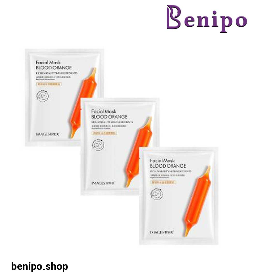پک 3 عددی ماسک صورت مدل پرتقال خونی