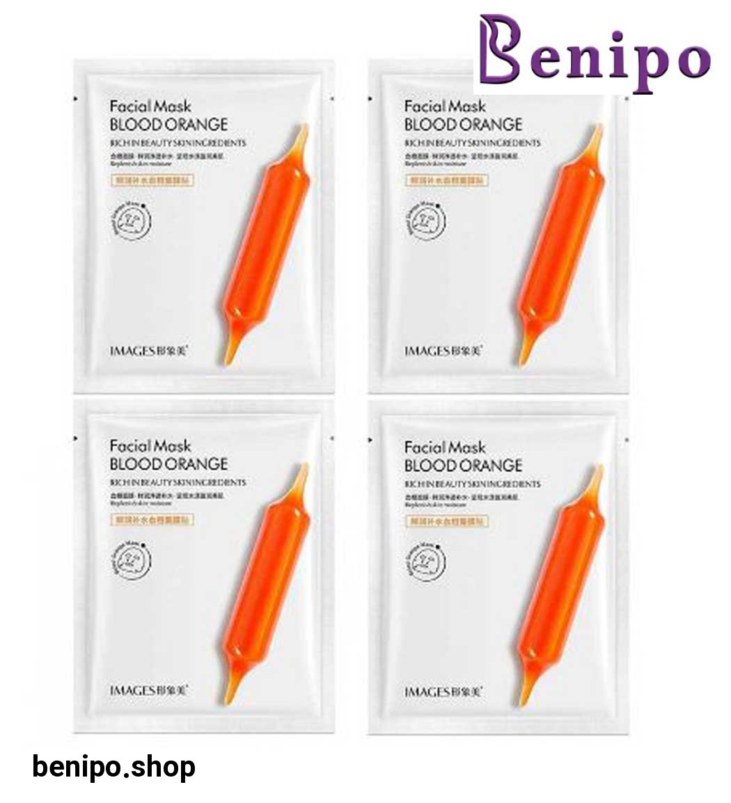پک 4 عددی ماسک صورت مدل پرتقال خونی