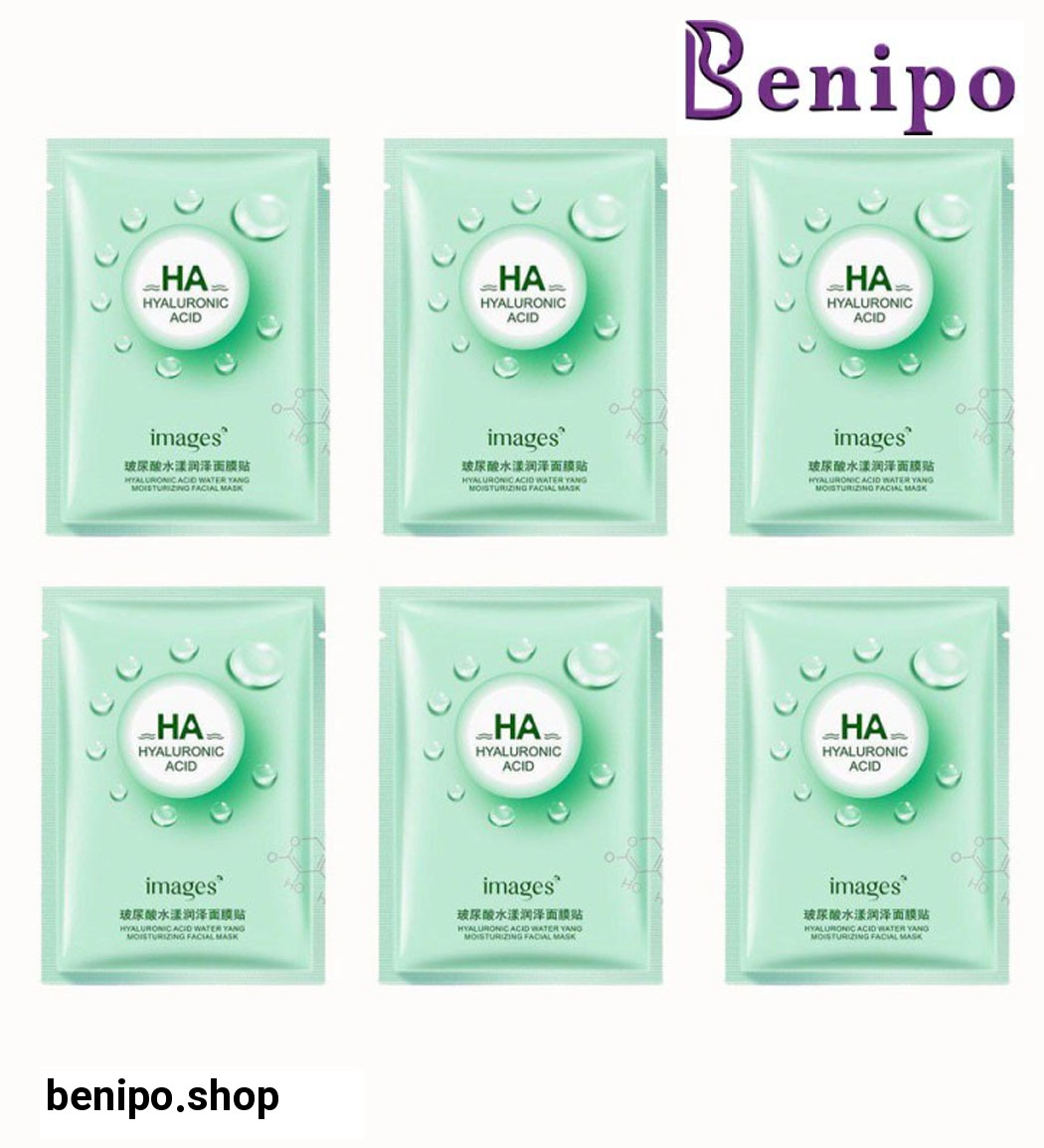 ماسک صورت مدل هیالورونیک بسته 6 عددی