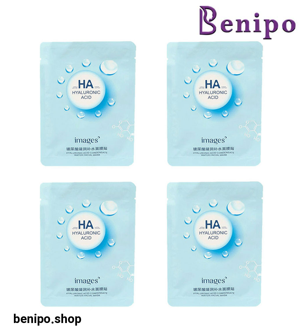 ماسک صورت مدل هیالورونیک اسید مجموعه 4 عددی
