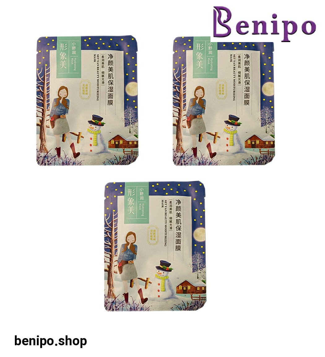 ماسک صورت مدل دختر برفی بسته 3 عددی