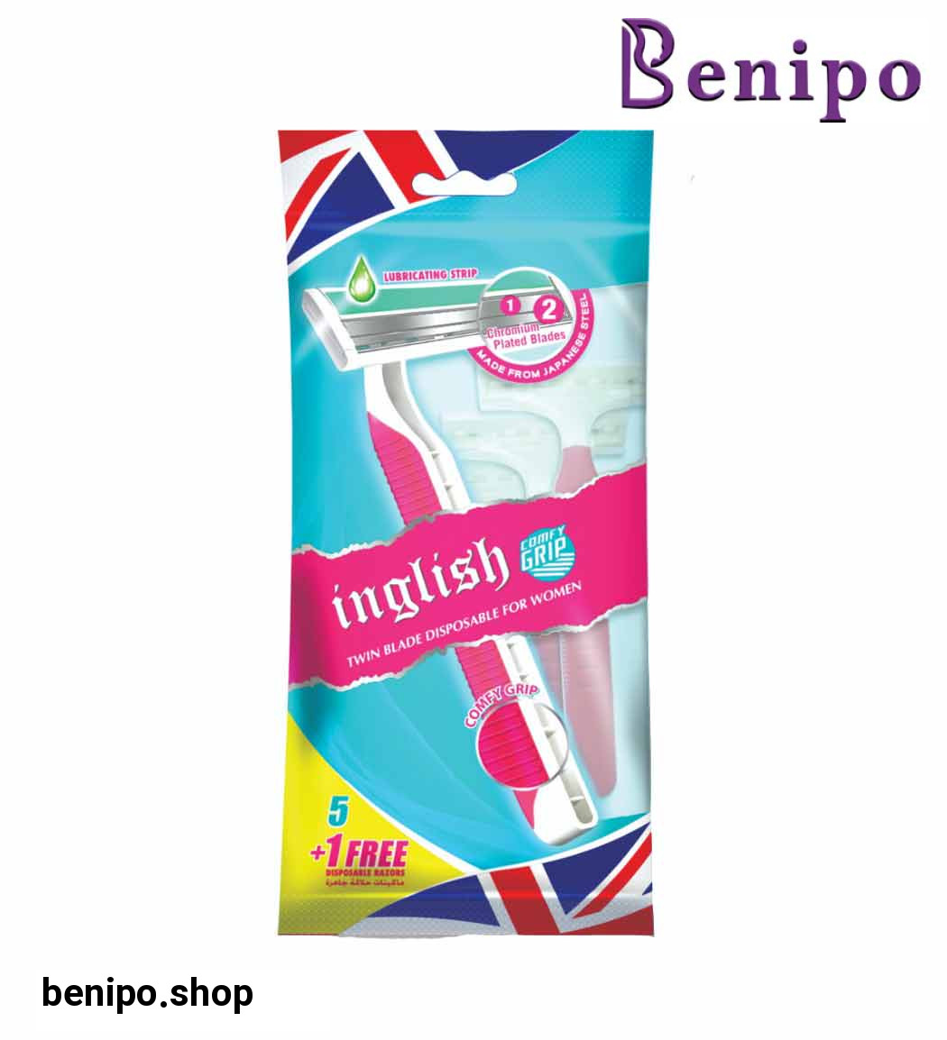 تیغ اصلاح زنانه دو لبه 6 تایی مدل کامفی گریپ