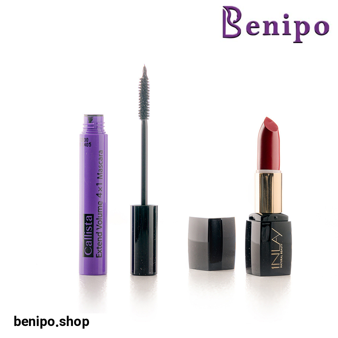 پک رژ لب جامد شماره 680 این لی به همراه ریمل حجم دهنده