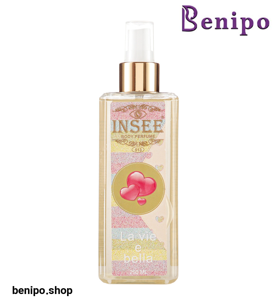 بادی پرفیوم زنانه مدل La Vie E Bella کد 513 حجم 250میل