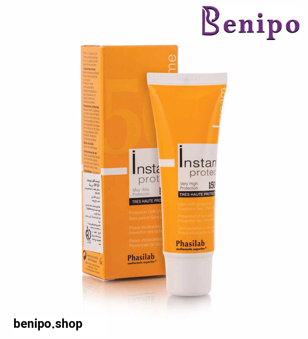 ضد آفتاب بی رنگ اس پی اف 50 فاقد چربی و پارابن