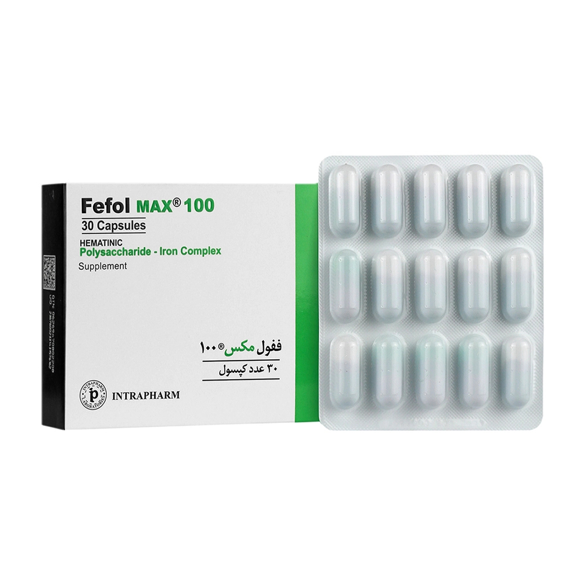 کپسول ففول مکس 100 بسته 30 عددی