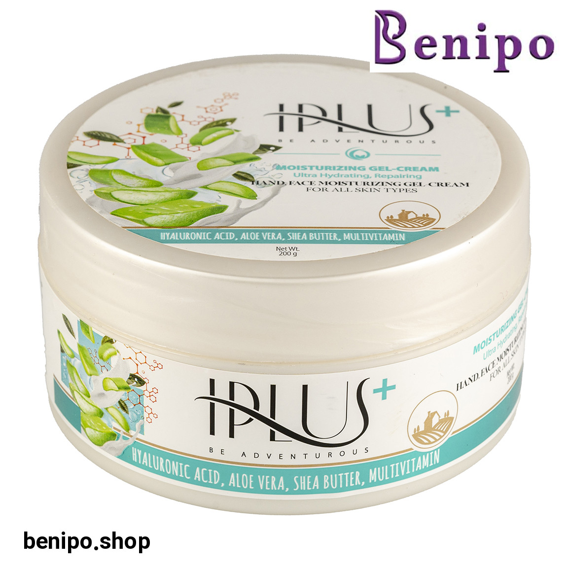کرم مرطوب کننده حاوی ژل آلوئه ورا و هیالورونیک اسید حجم 200 میلی لیتر