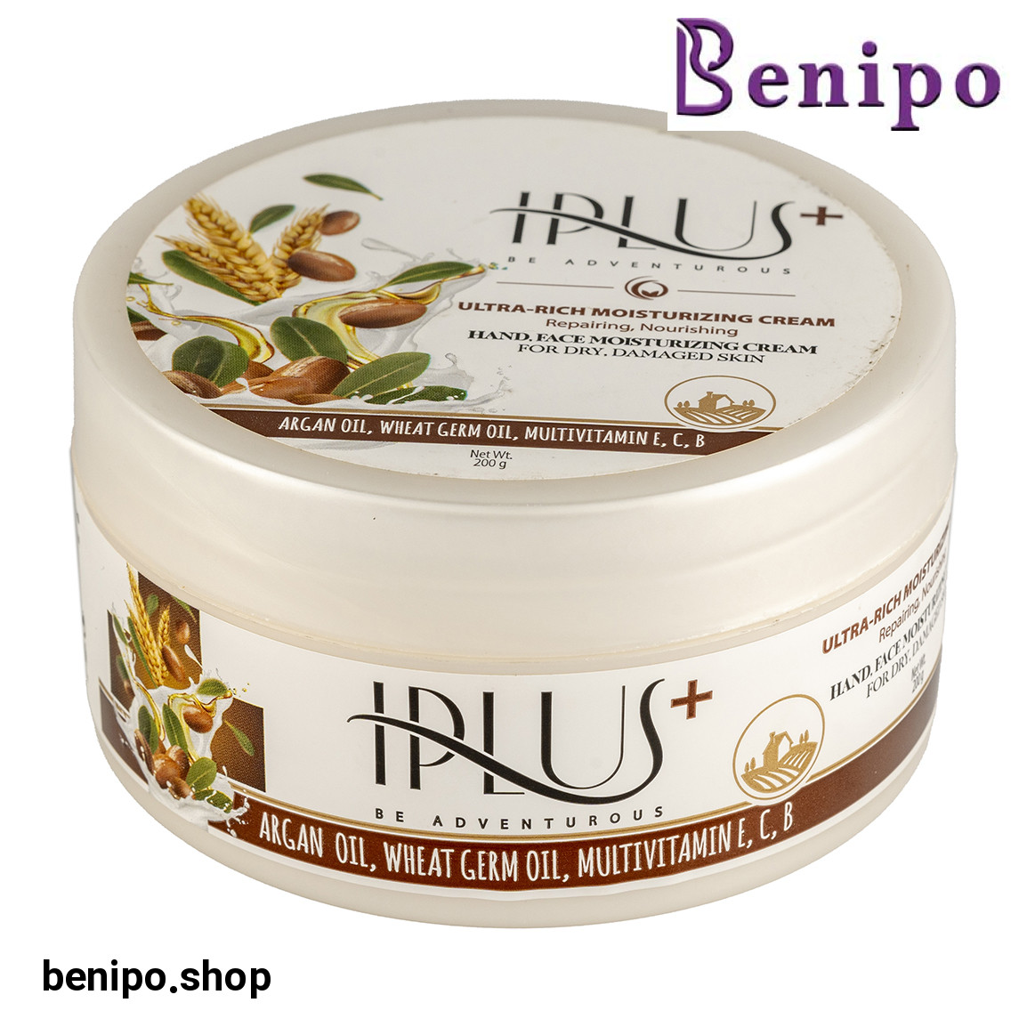 کرم مرطوب کننده حاوی روغن آرگان و روغن جوانه گندم حجم 200 میلی لیتر