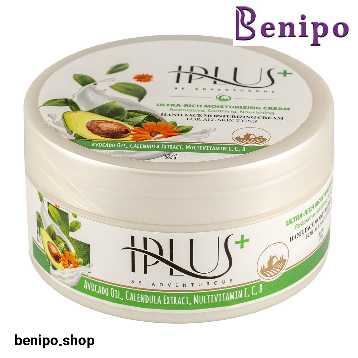 کرم مرطوب کننده حاوی روغن آووکادو و عصاره کالاندولا حجم 200 میلی لیتر