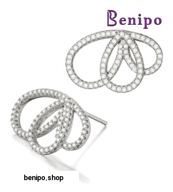 گوشواره نقره لاله گوشی