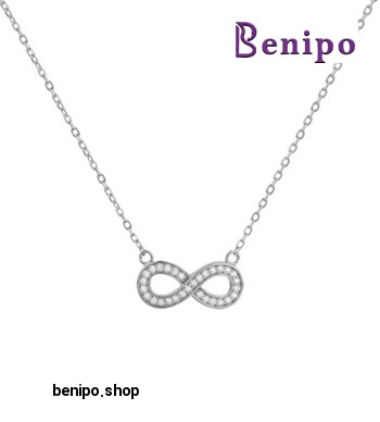 گردنبند نقره با طرح بینهایت