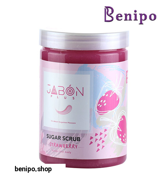 اسکراب شکری توت فرنگی مناسب دست و پا و بدن 900گرم