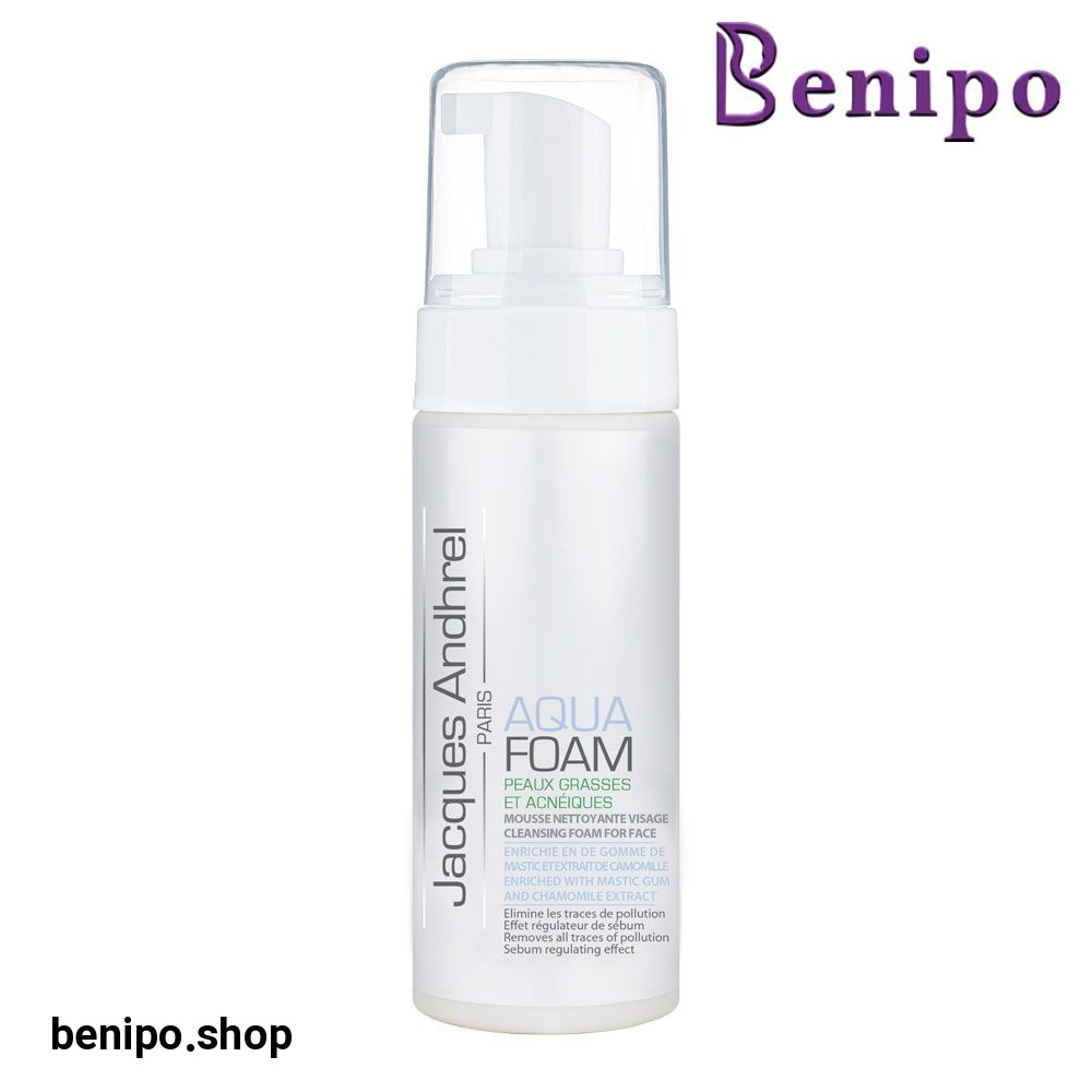 فوم پاک کننده صورت مدل Aqua Foam مناسب پوست های چرب و مستعد به آکنه
