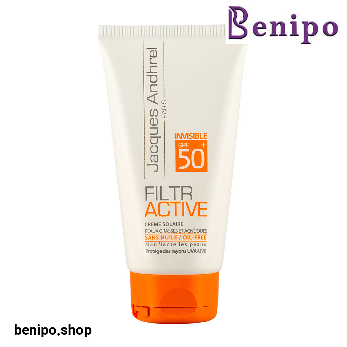 کرم ضد آفتاب بی رنگ SPF 50 مناسب پوست چرب و مستعد آکنه حجم 50 میلی لیتر