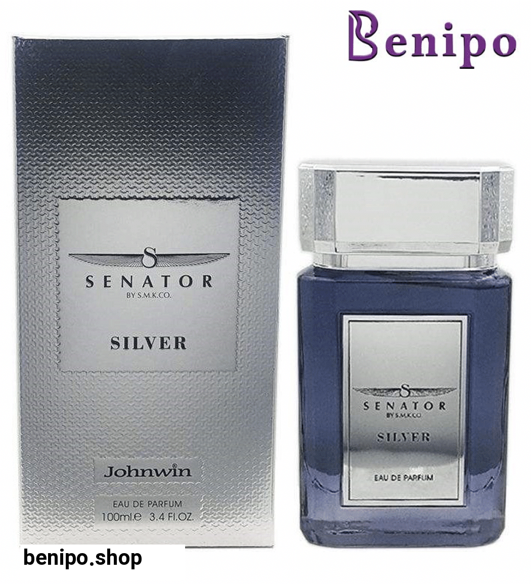 ادو پرفیوم مردانه مدل Senator Silver حجم 100 میل