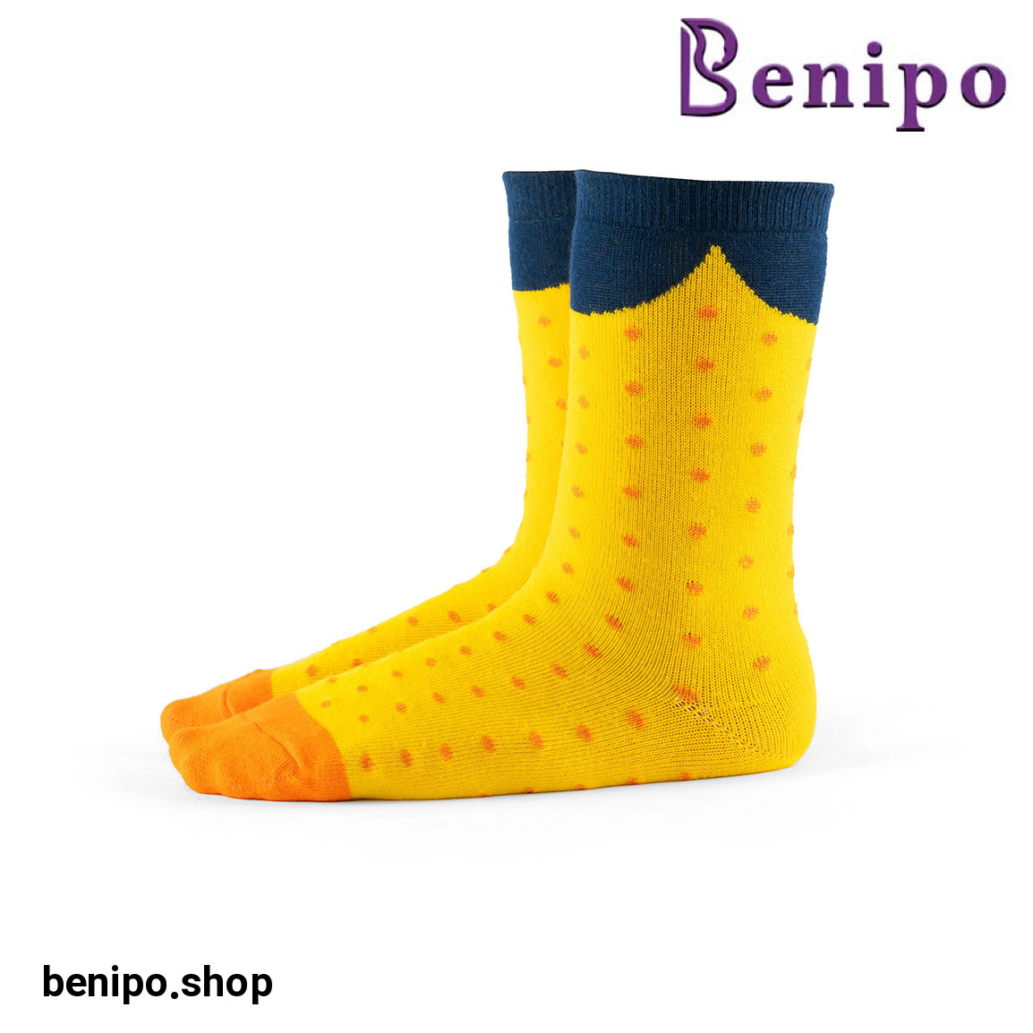 جوراب بچه گانه ساقدار مدل خال خالی سایز 35 تا 38