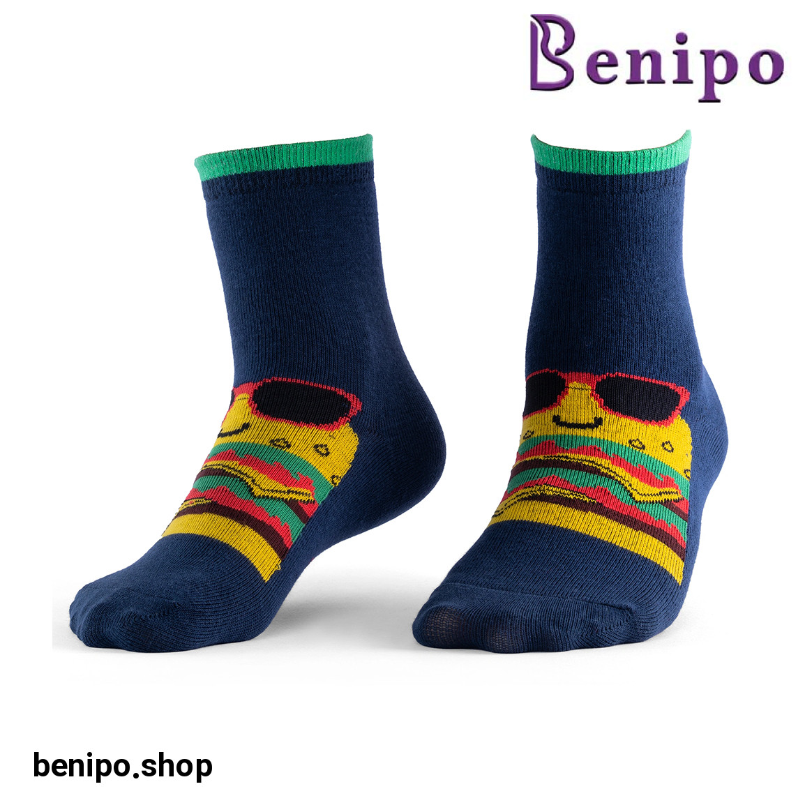 جوراب بچه گانه مدل همبرگر سایز 31 تا 34