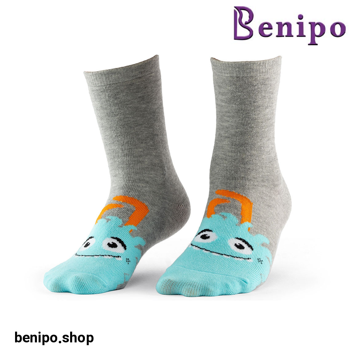 جوراب بچه گانه ساقدار مدل هیولا سایز 35 تا 38