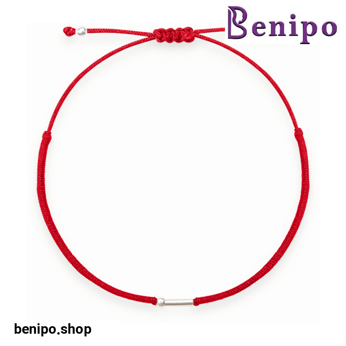 دستبند نقره و بافت رنگی طرح A