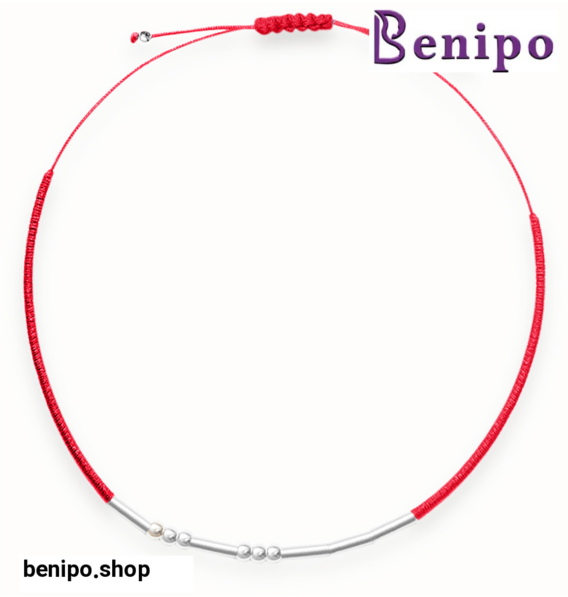 دستبند نقره بافت رنگی طرح Dream