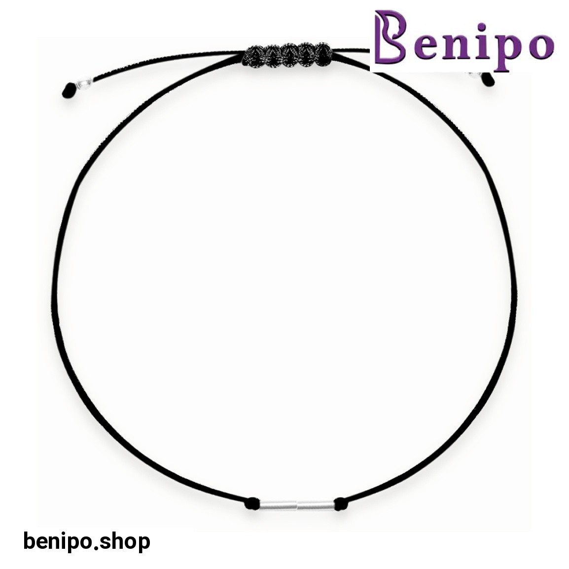 دستبند نقره بندی طرح M