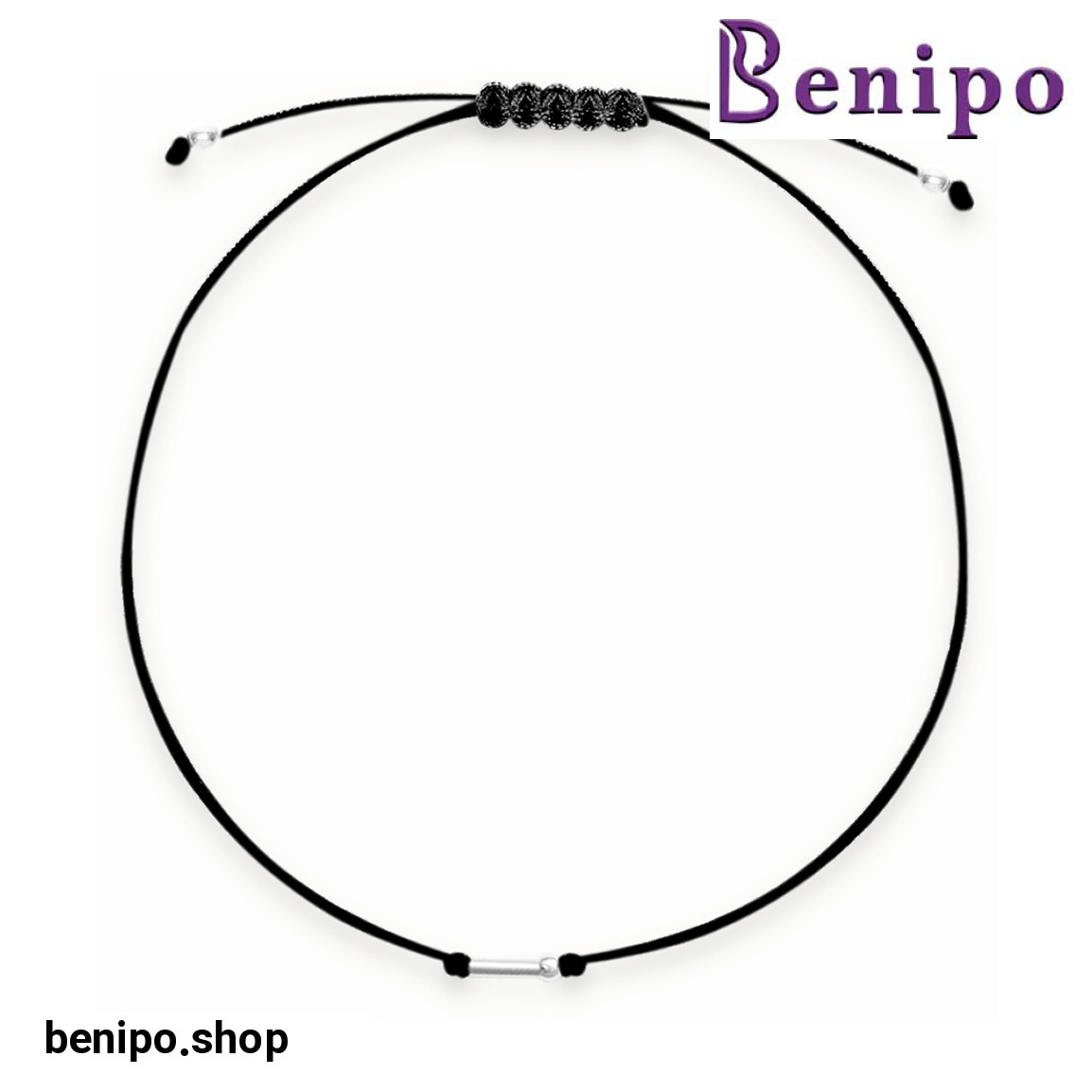 دستبند نقره بند طرح N