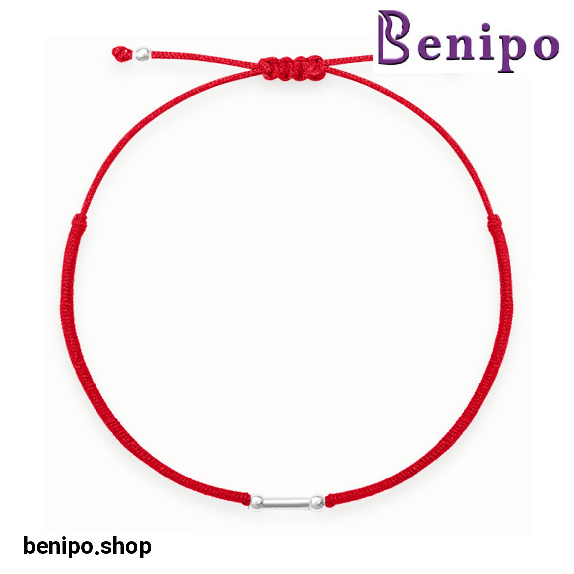 دستبند نقره و بافت رنگی طرح R