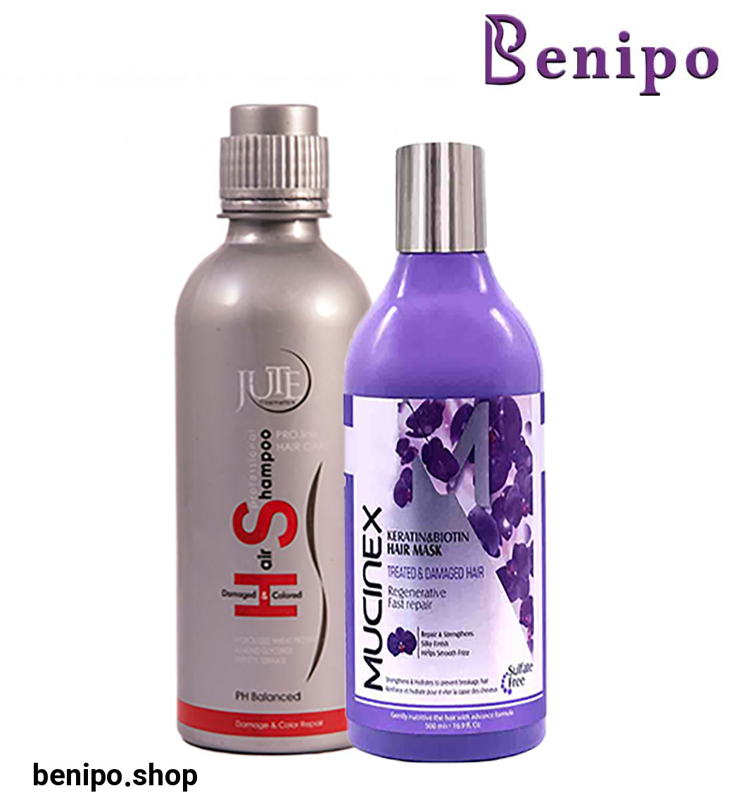 پک دو عددی مراقبت مو شامپو ژوت و ماسک مو