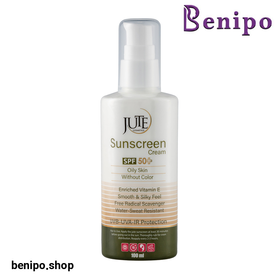 ضد آفتاب بی رنگ اس پی اف 50 مناسب پوست چرب 100 میل