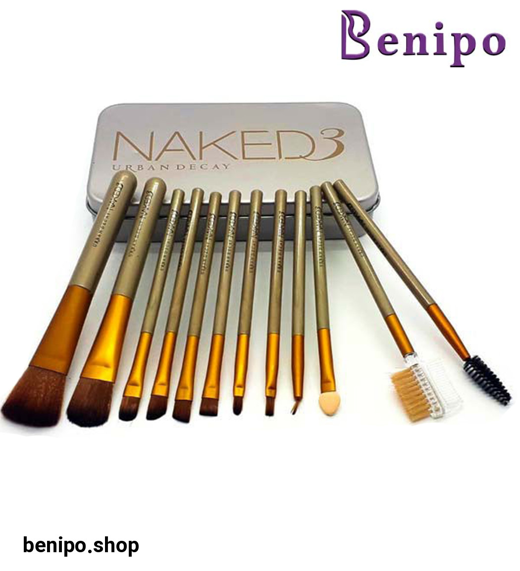 ست براش جعبه فلزی طرح نیکد3