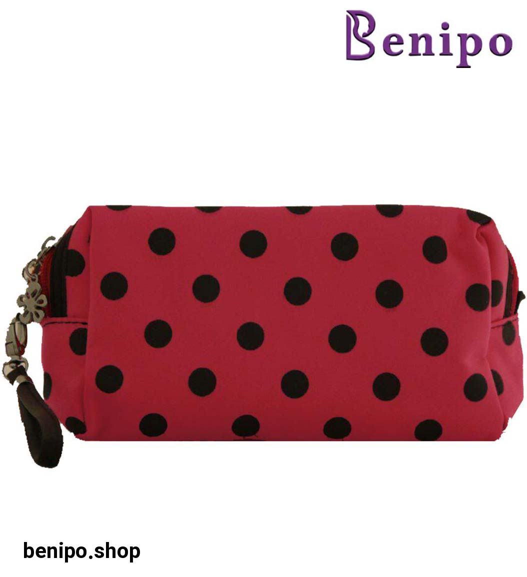 کیف لوازم آرایش طرح خالدار