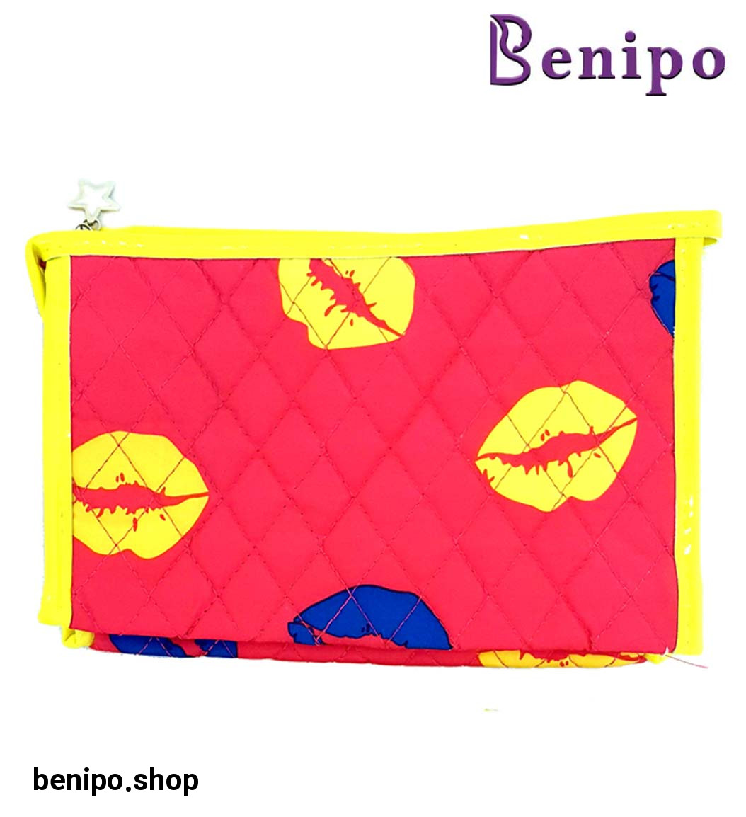 کیف لوازم آرایش طرح لب(مستطیلی)