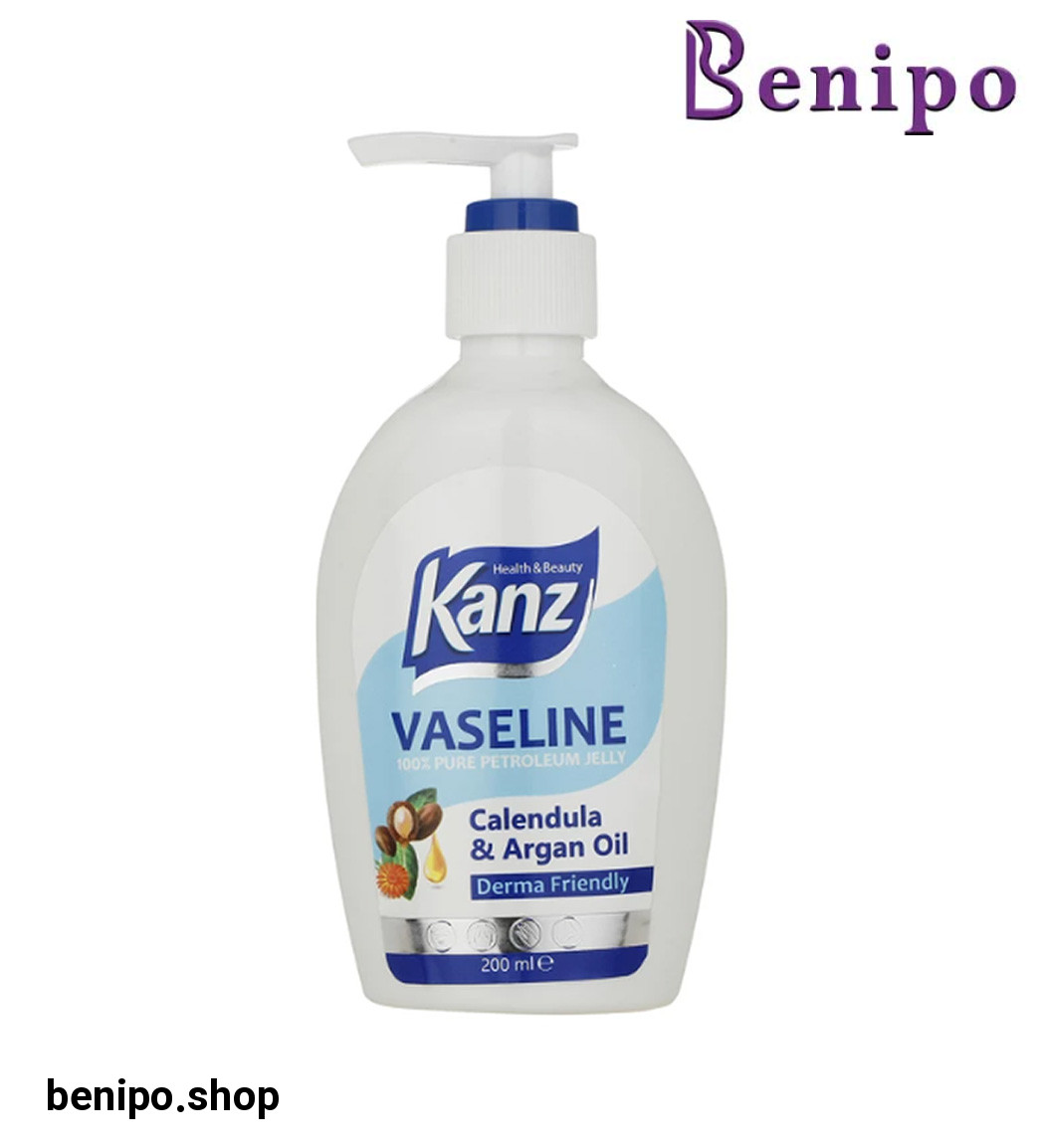 وازلین پمپی آبی بدون اسانس حجم 200 میلی لیتر