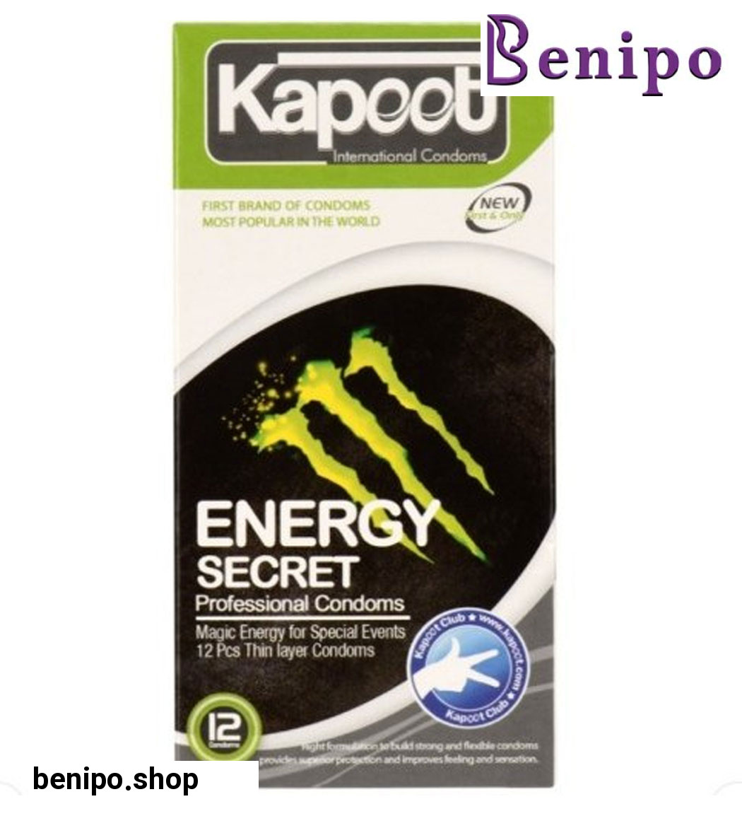 کاندوم مدل انرژی زا energy and ribbed بسته 12 عددی