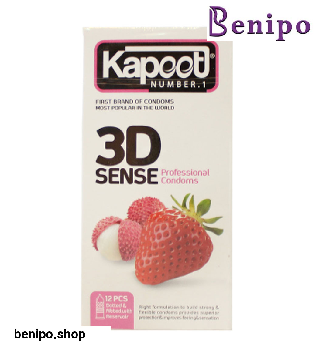 کاندوم مدل 3D Sense بسته 12 عددی