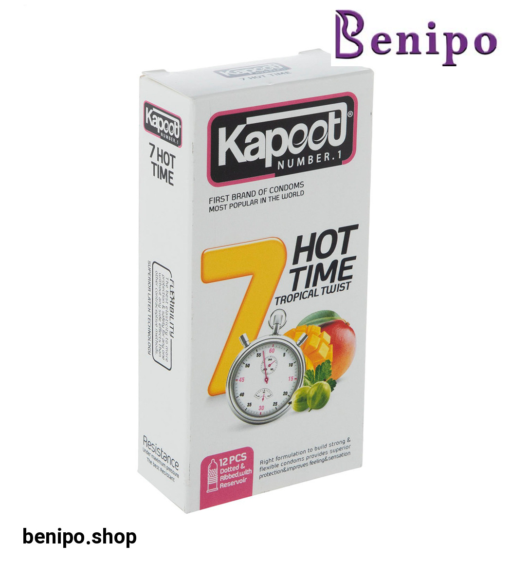 کاندوم مدل 7Hot Time بسته 12 عددی