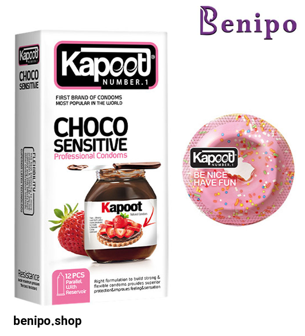 کاندوم 12 عددی choco sensitive به همراه کاندوم 001
